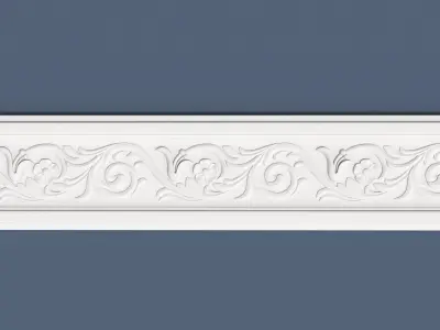 Frieze decorative crown moulding 3D model