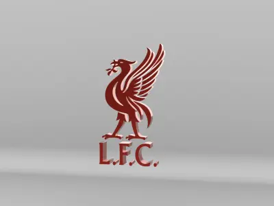 Liverpool Football Club Team Logo 3D model