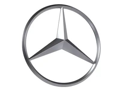 Mercedes logo 02 3D print model