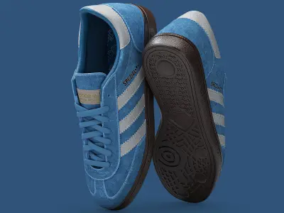 Adidas Spezial Low-poly 3D model