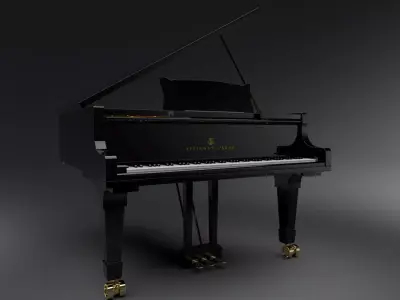 Piano 3D Model grand 3D model