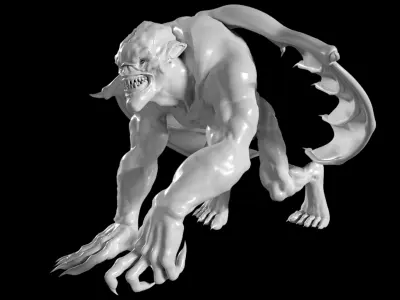10 Gargoyles 3D Model Pack 3D model