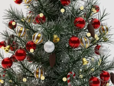 Christmas Tree Low-poly 3D model