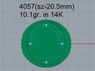 Lion Face Luxury Ring 4057 3D print model