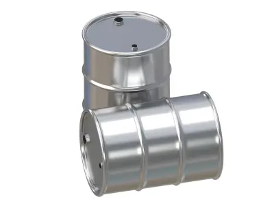 Stainless Steel Barrel 3D model