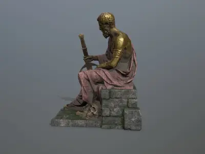 statue 2 Low-poly 3D model