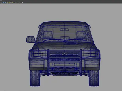 Pajero car 3d model 3D model