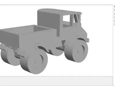 Car - Unimog406 3D print model