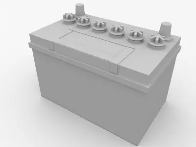Car Battery 3D model
