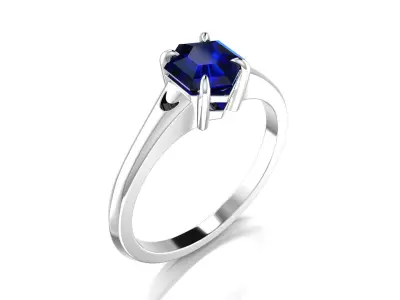 Hexagon Engagement Ring 3D print model