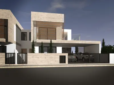 INO18 modern house 3D model