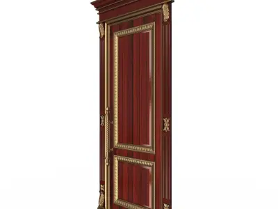 Carved Door Classic 01602 Wood Low-poly 3D model