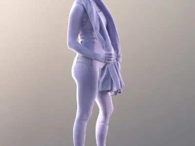 Juliette 10781 - Sport Girl with towel Low-poly 3D model