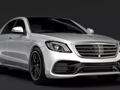 Mercedes AMG S 63 4MATIC W222 2018 3D model