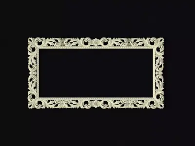 mirror ornate frame 3D model purchase