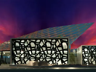 Hospital building with roof 3D model