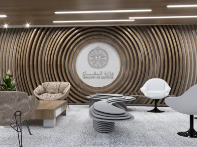 booth outer space 430m  Ministry of Defense 3D model