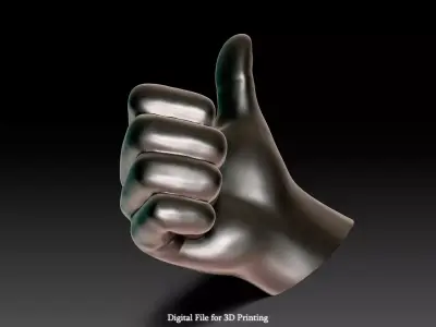 Hanger Thumbs Up made for 3D Printing 3D print model