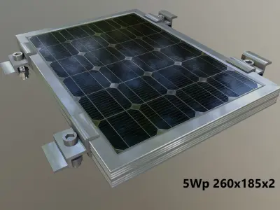 All Dimensions Solar Panel 3D model
