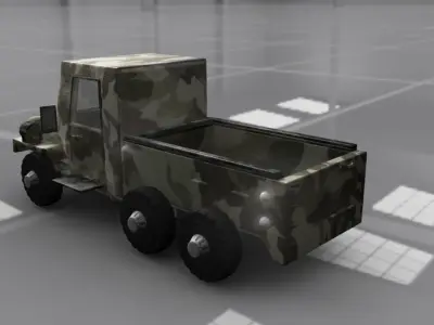 Truck Cartoon 3D model