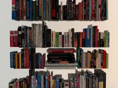 188 Realistic Books 3D model