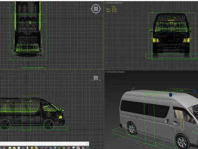 Japanese van Unity Ready 3D model