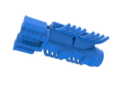 Engine 2 V8 Version 7 Scale 1 to 25 3D print model