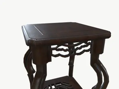 Stool flower pot 3D model