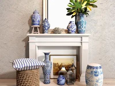 The blues Vase collections 03 3D model