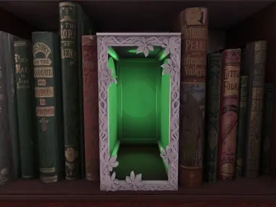 Alternative Frame Empty booknook 3D print model
