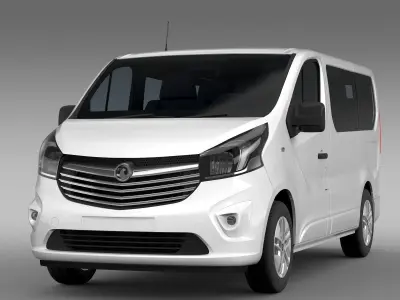 Vauxhall Vivaro Biturbo 2017 3D model