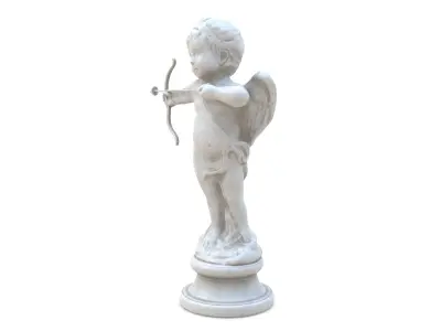 Cupid Statue Low-poly 3D model