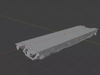 H0 1-87 scale Rlmmps freight car 3D print model