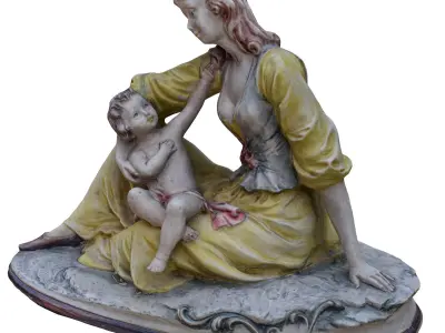statue05 Low-poly 3D model