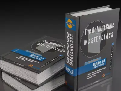 The Default Cube Masterclass Book Low-poly 3D model