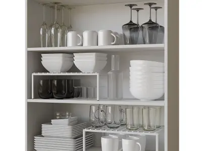 Set Of Dishes 4 3D model