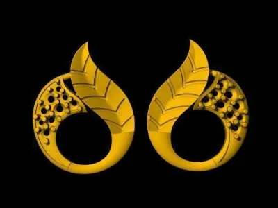 Earring 3dm file 3D print model