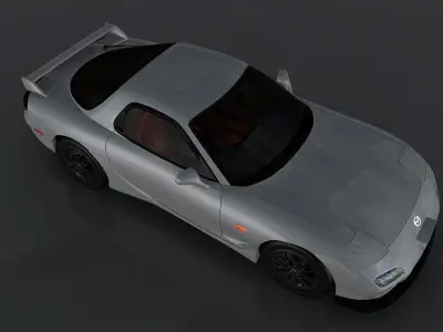 Mazda RX-7 2002 Low-poly 3D model