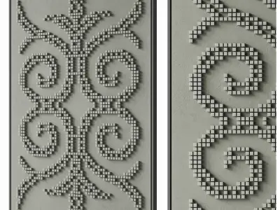 69 Decorative Wall Art 3D model