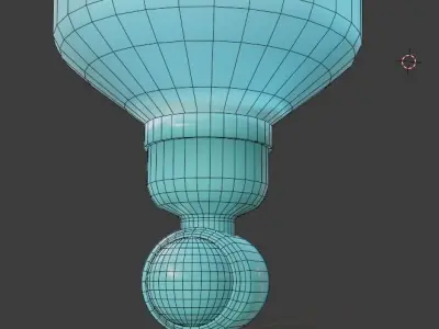 Hydroalcoholic Gel Dispenser Low-poly 3D model