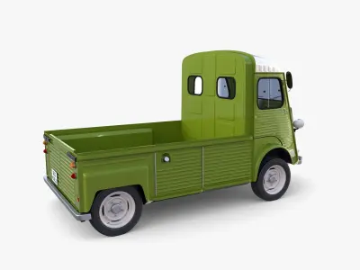Citroen HY Pick Up with interior v3 3D model