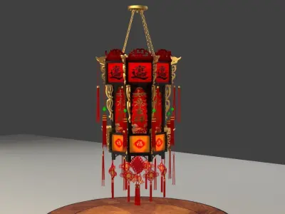 Chinese palace lantern 3D model