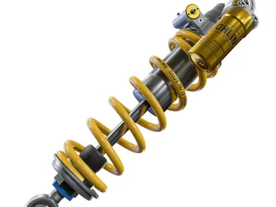 OHLINS REAR SHOCK ABSORBER TTX36 ILX FOR 3D model