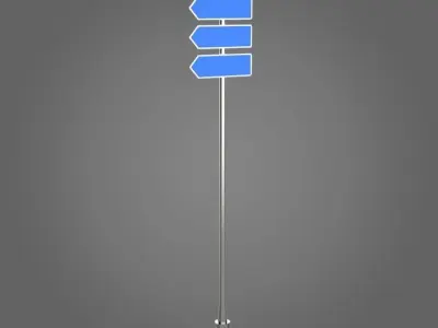 23 Street Signs 3D model
