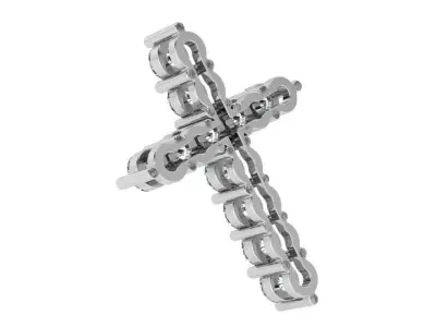 Cross Diamond Pendant 2977 3D print model