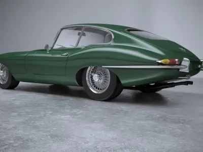 Jaguar S8 E Type 1961 3D model