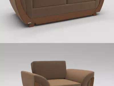 Contemporary sofa  3D model