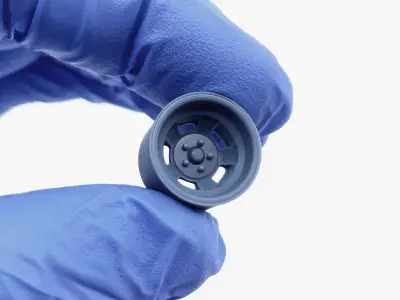 15x10 Halibrand Sprint Wheel and Brake 3D print model