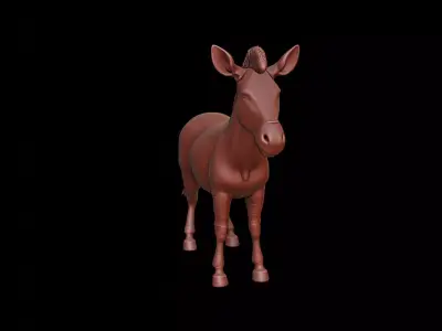 Zebra Animal Sculpture 3D print model buy
