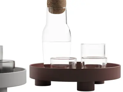 060 Kitchen decor set DISHES muuto carafe set 00 3D model